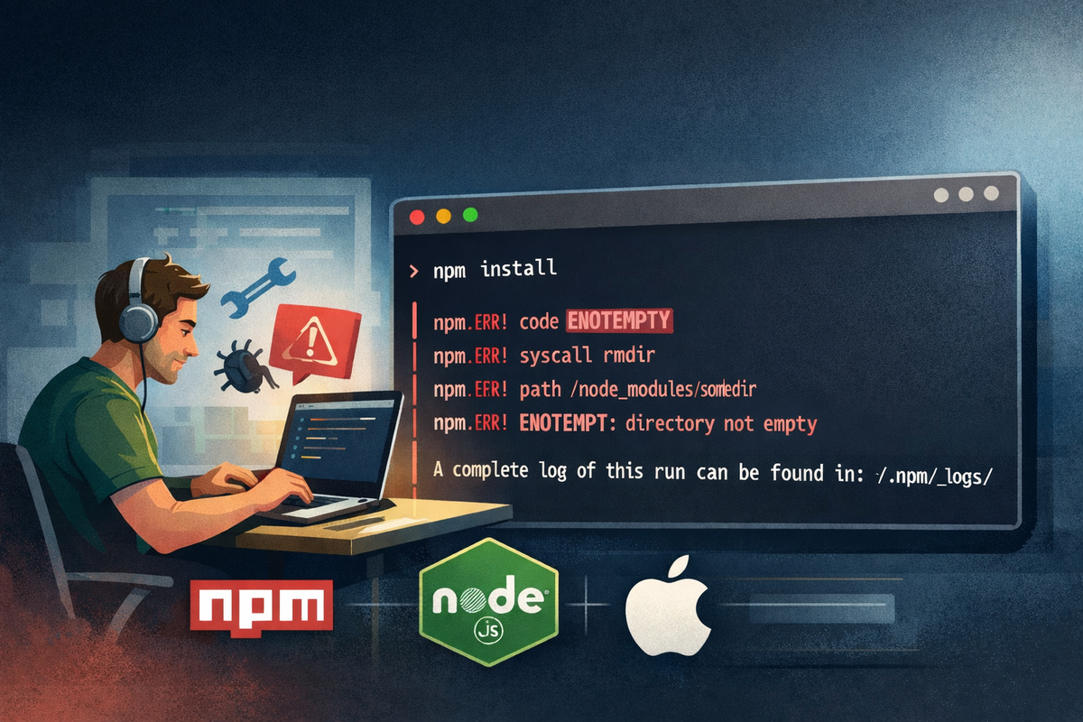 Fixing the Claude Code npm ENOTEMPTY Error on macOS